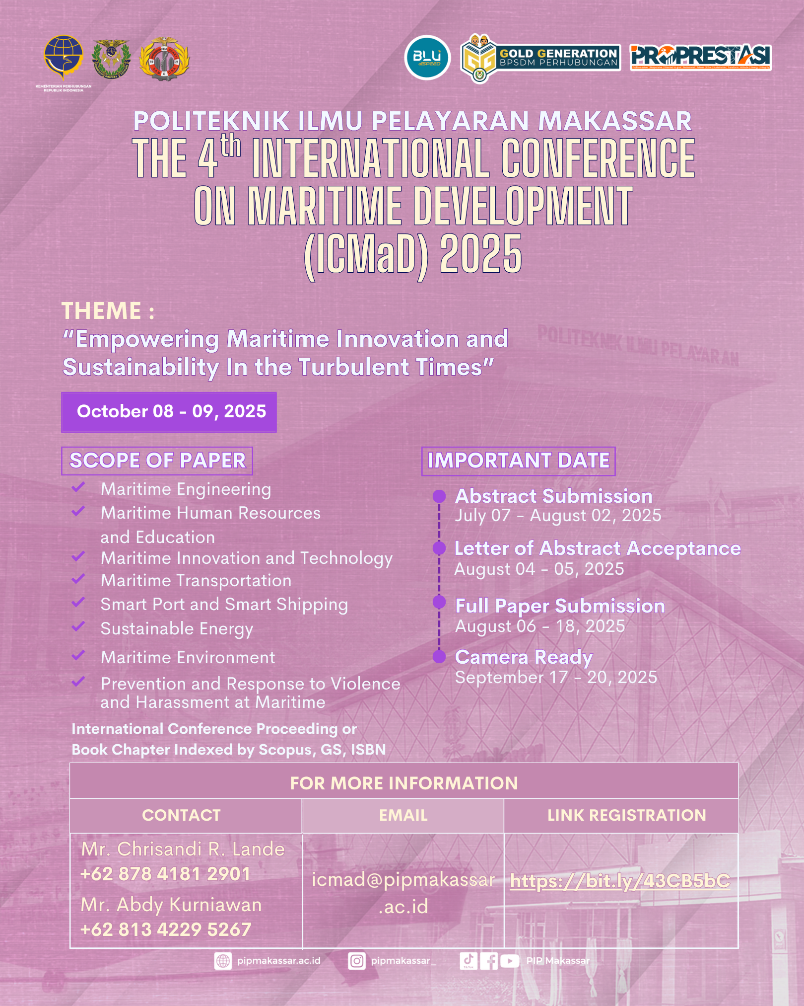 ICMaD 2025 Event Poster